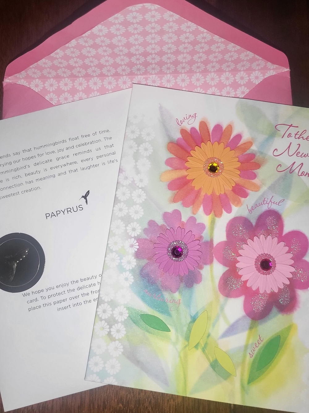 Papyrus Floral Greeting Card - To The New Mother -